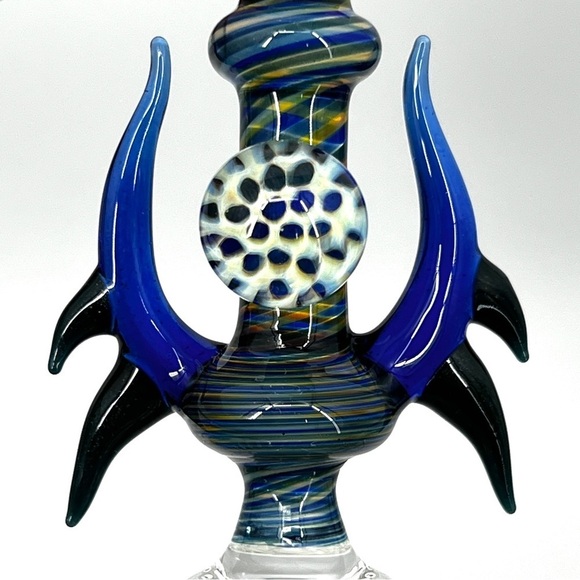 Antonio Salviati Venetian Murano Trident Art Glass Chalice Wine Goblet - Picture 4 of 17